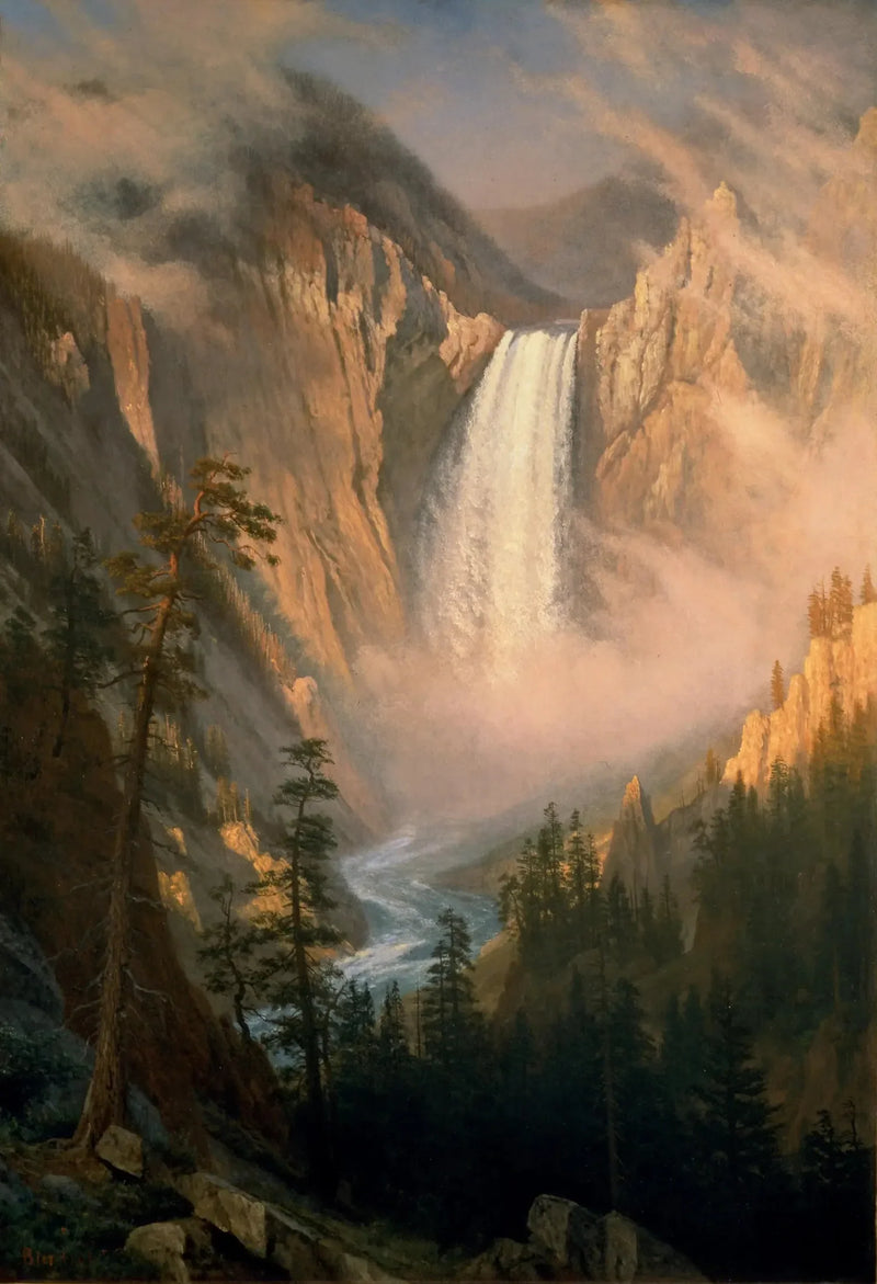 Caídas de Yellowstone - Albert Bierstadt