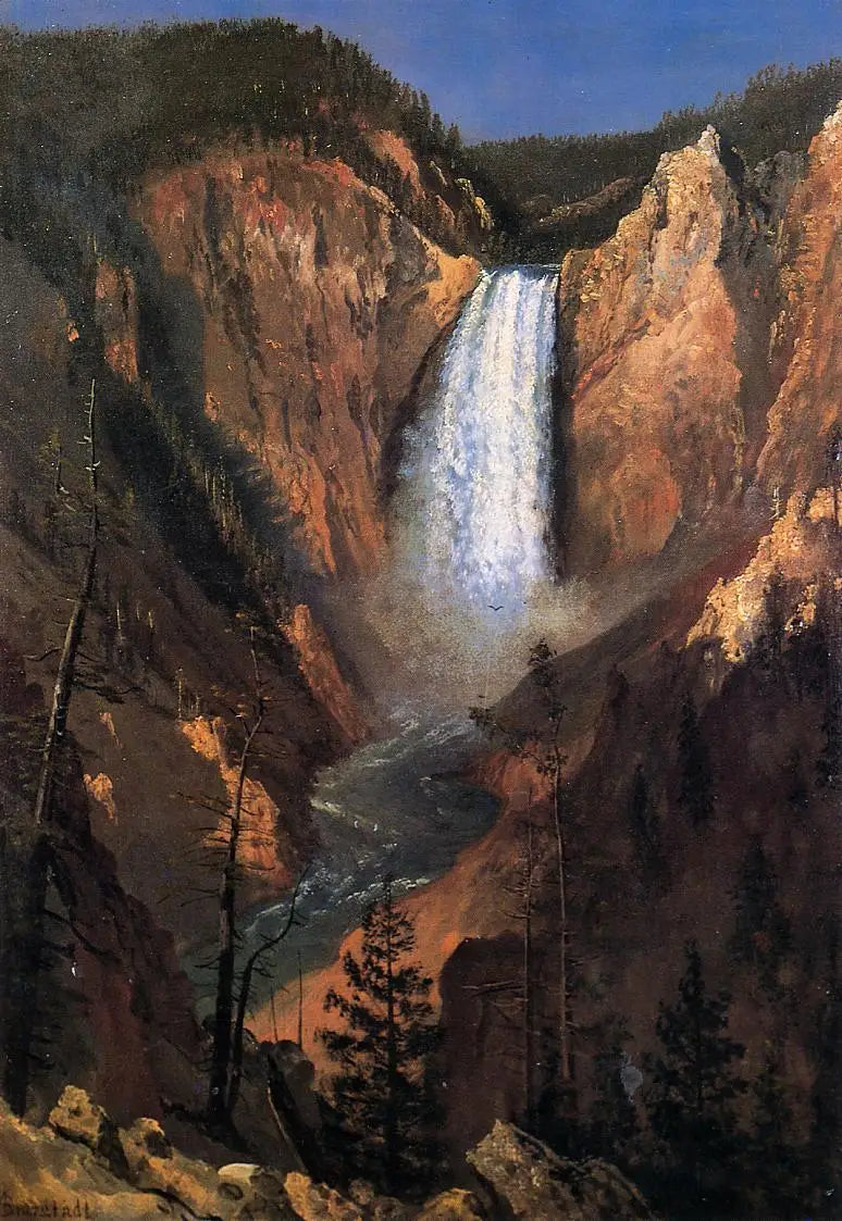 Caídas de Yellowstone - Albert Bierstadt