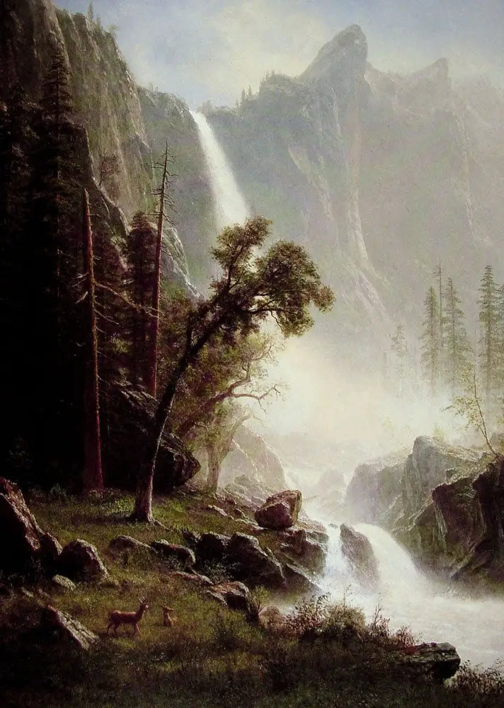 Caídas del Velo de la Novia, Yosemite - Albert Bierstadt