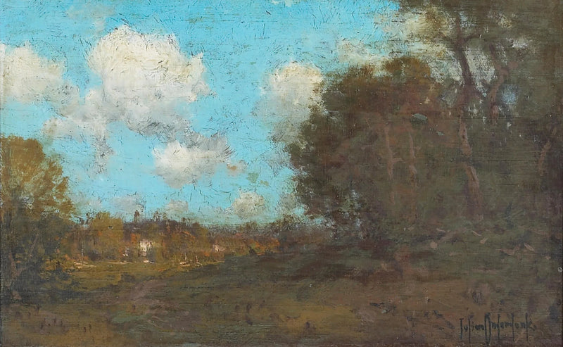 Cielo azul sobre un paisaje boscoso - Julian Onderdonk