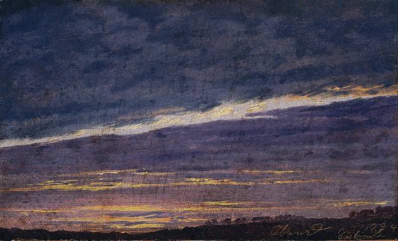 Cielo nublado de la tarde - Caspar David Friedrich