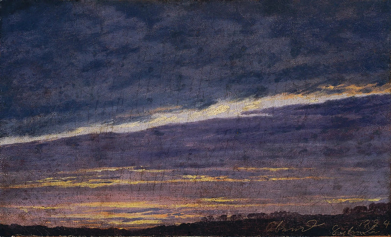 Cielo nublado de la tarde - Caspar David Friedrich