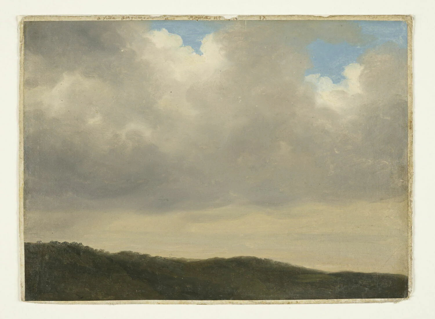 Ciel à la villa Borghèse, dit aussi : Lande sous un grand ciel - Pierre de Valenciennes