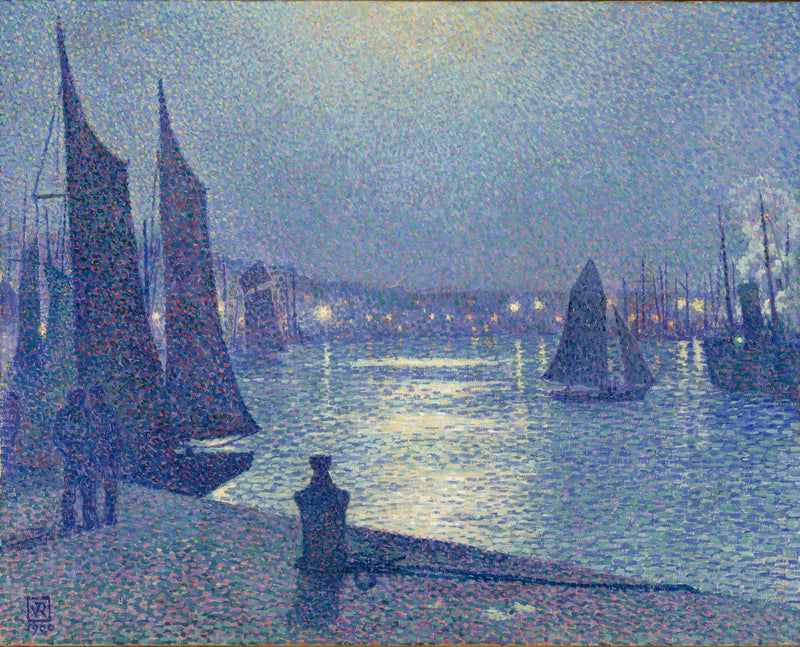 Claro de luna en Boulogne-sur-Mer - Théo van Rysselberghe