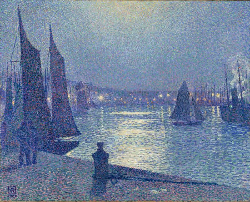 Claro de luna en Boulogne-sur-Mer - Théo van Rysselberghe