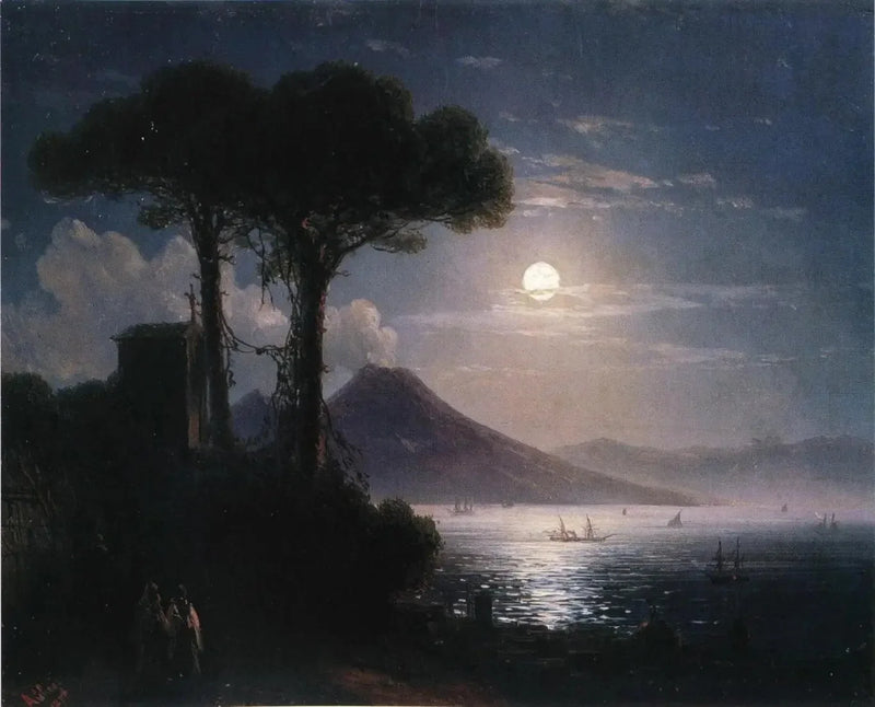 Claro de luna en Nápoles - Iván Aïvazovski