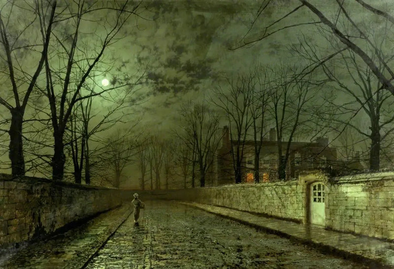 Luna llena plateada - John Atkinson Grimshaw