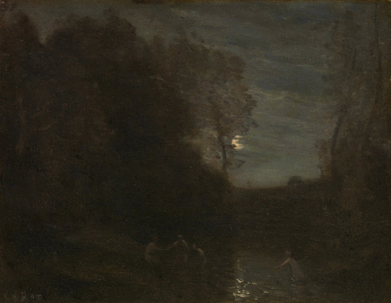 Claro de luna - Jean-Baptiste Camille Corot