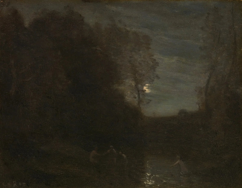 Claro de luna - Jean-Baptiste Camille Corot
