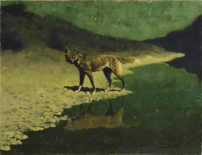 Clair de lune loup - Frederic Remington - Alpha Reproduction