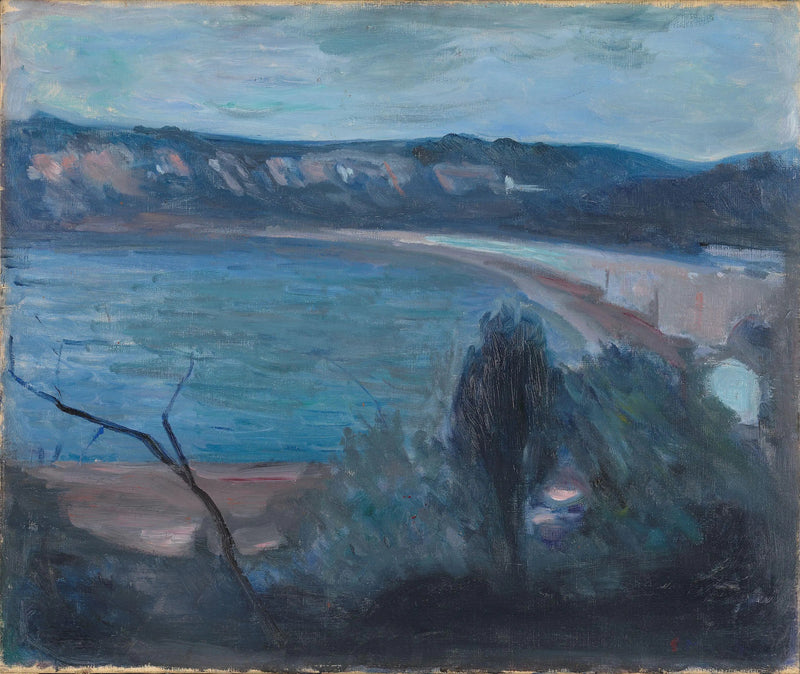 Claro de luna cerca del Mediterráneo - Edvard Munch