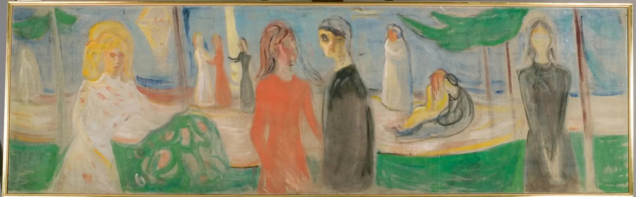 Luz de luna en la playa - Edvard Munch