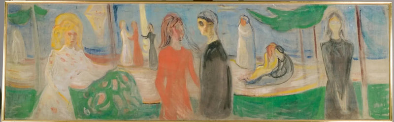 Luz de luna en la playa - Edvard Munch