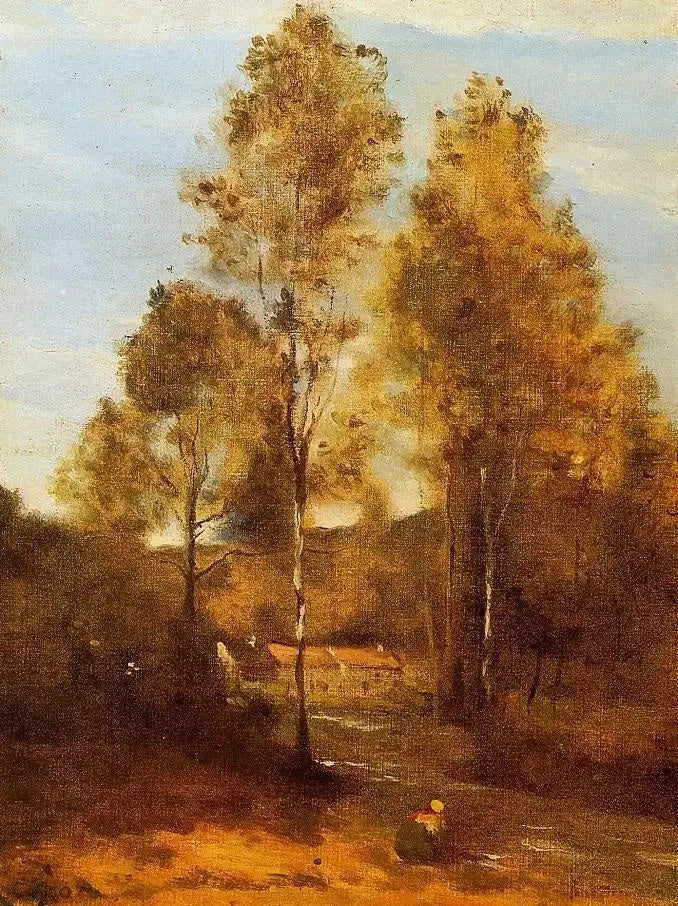 Claro del Bosque Pierre, cerca de Évaux, cerca de Château-Thierry - Jean-Baptiste Camille Corot