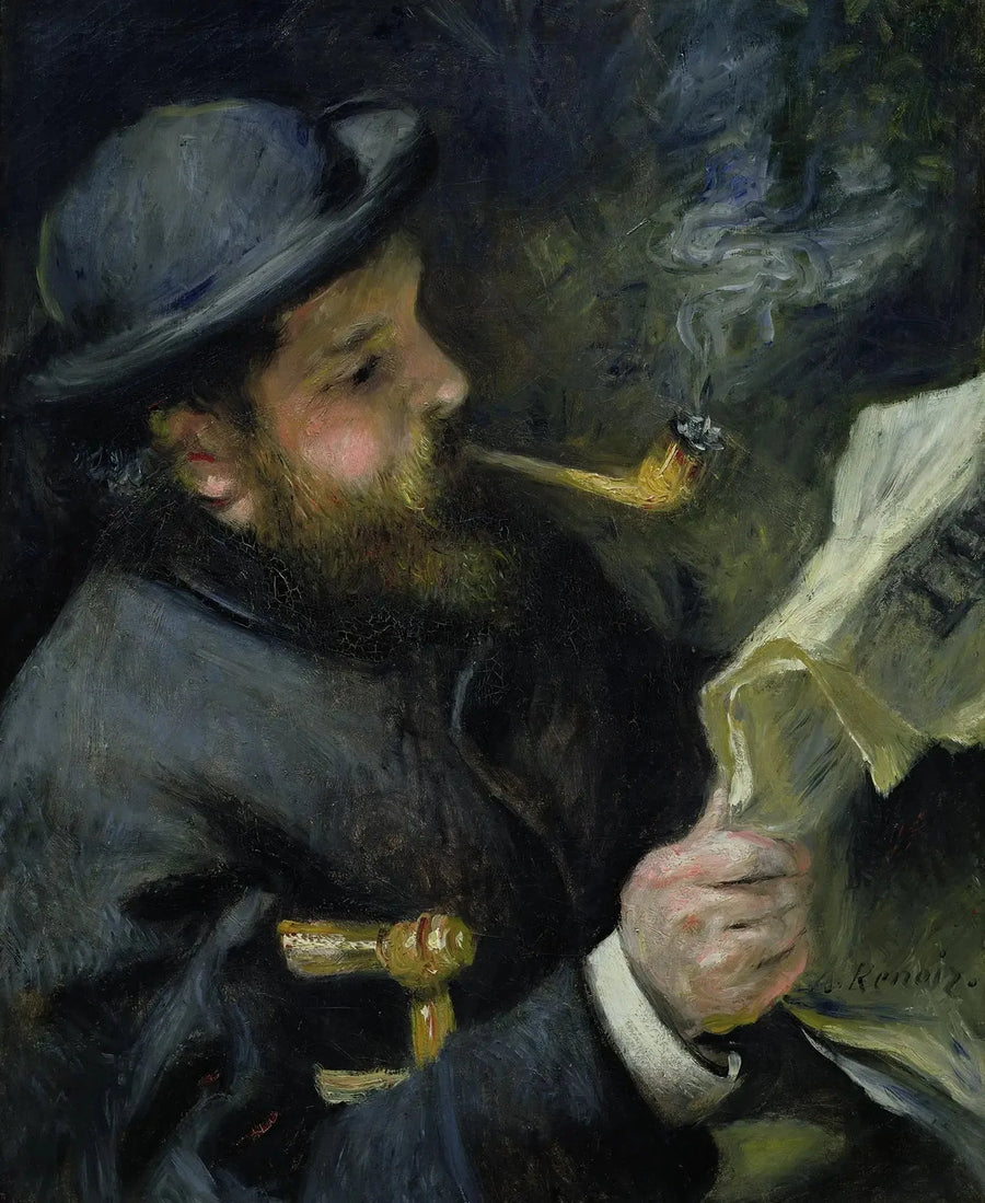 Claude Monet leyendo - Pierre-Auguste Renoir
