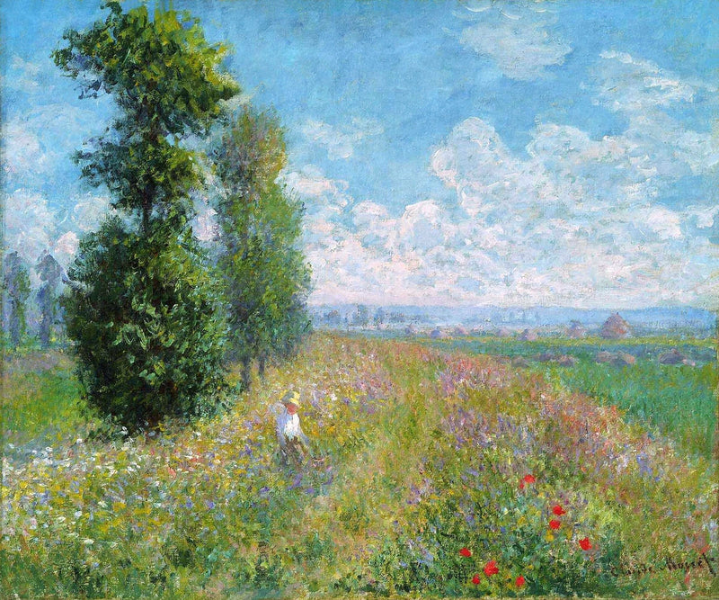 Pradera con álamos W378 - Claude Monet