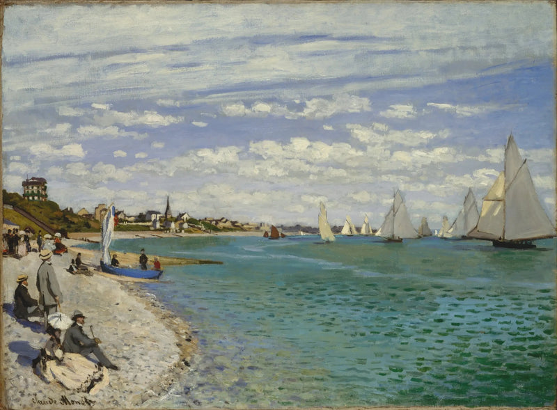 Regatas en Sainte-Adresse W91 - Claude Monet