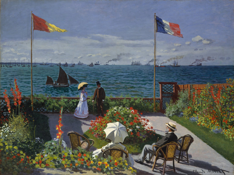 Terraza en Sainte-Adresse W95 - Claude Monet