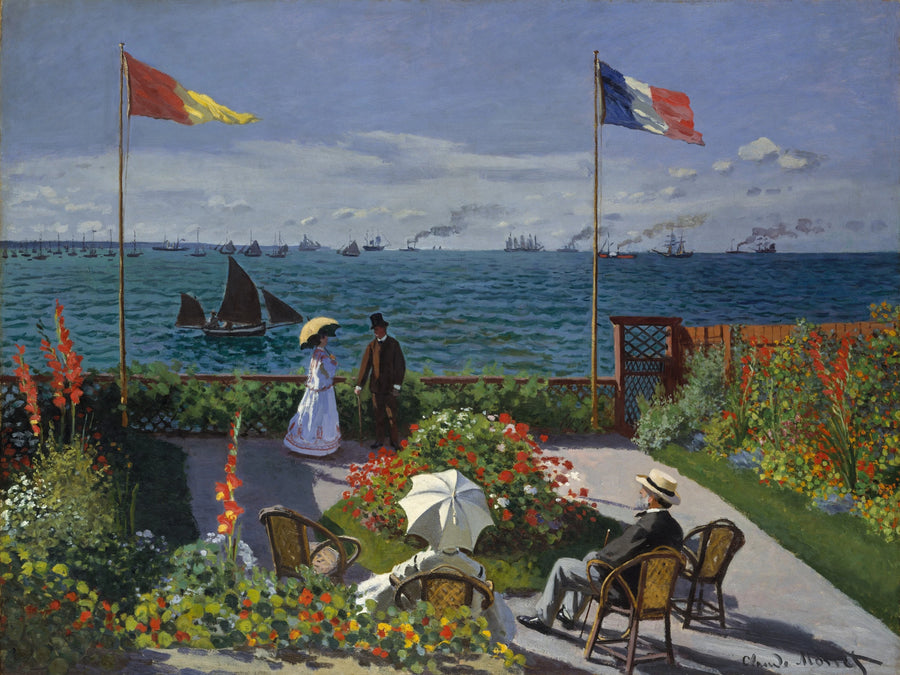 Terraza en Sainte-Adresse - Claude Monet