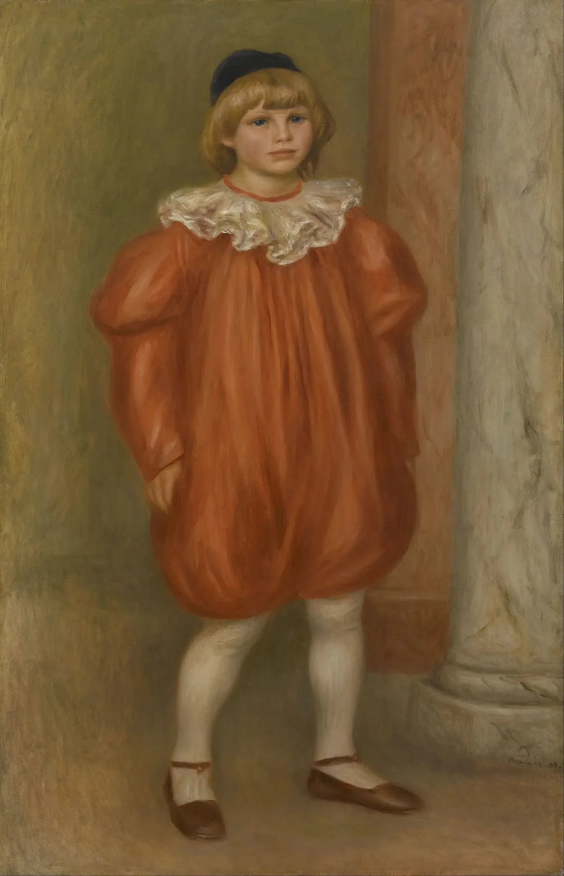Claude Renoir de payaso - Pierre-Auguste Renoir