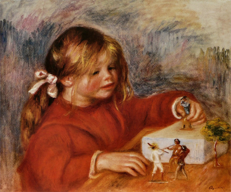 Claude Renoir jugando - Pierre-Auguste Renoir