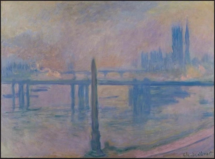 Puente de la aguja de Cleopatra y la cruz de Charing - Claude Monet