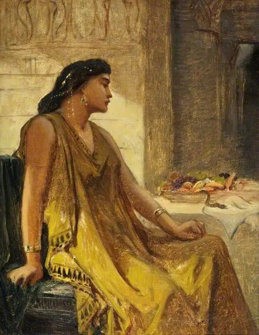 Cleopatra y la Aspic - Edward Poynter