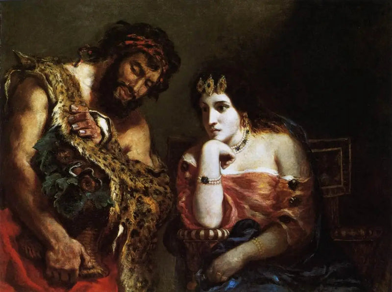 Cleopatra y el campesino - Eugène Delacroix