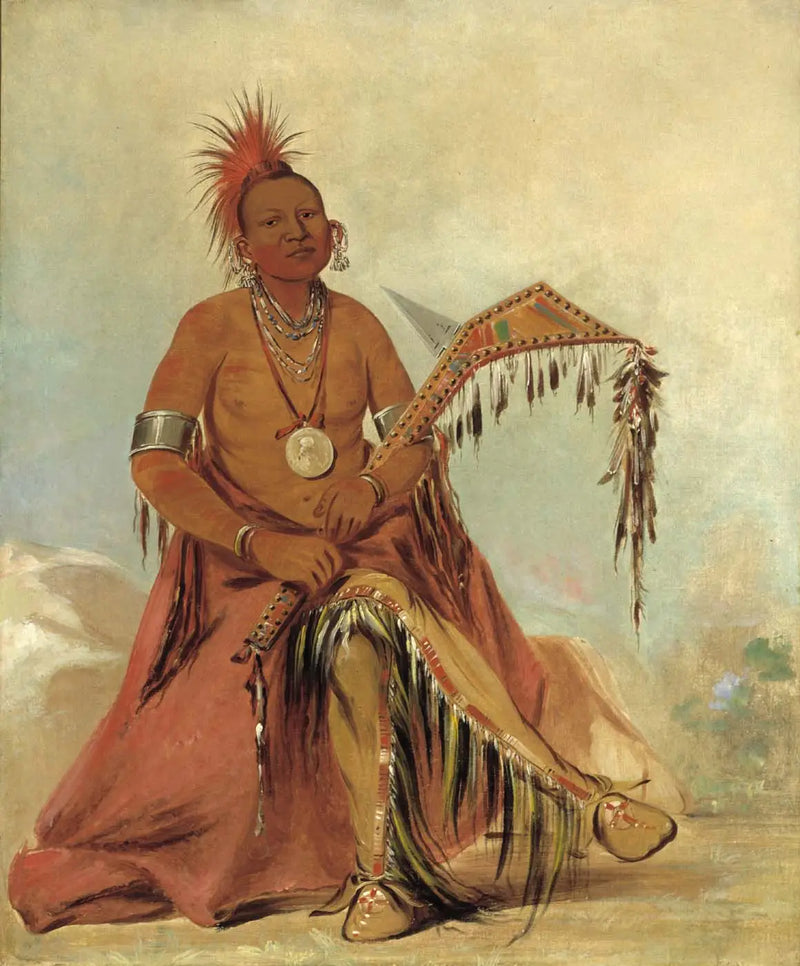 Cler-mónt, primer jefe de la tribu - George Catlin