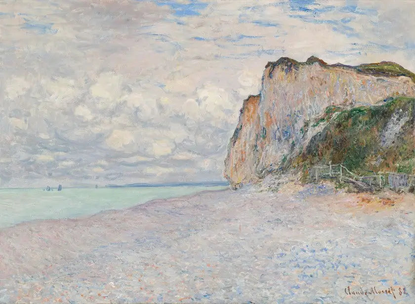 Reproduction du tableau « Cliffs près de Dieppe - Claude Monet » par Alpha Reproduction en peinture à l’huile