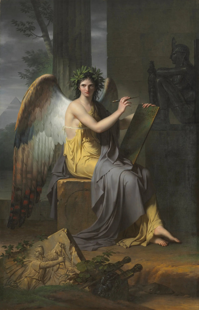 Clio, musa que preside a la Historia - Charles Meynier