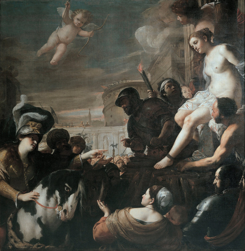 Clorinda salva a Olindo y Sofronía - Mattia Preti