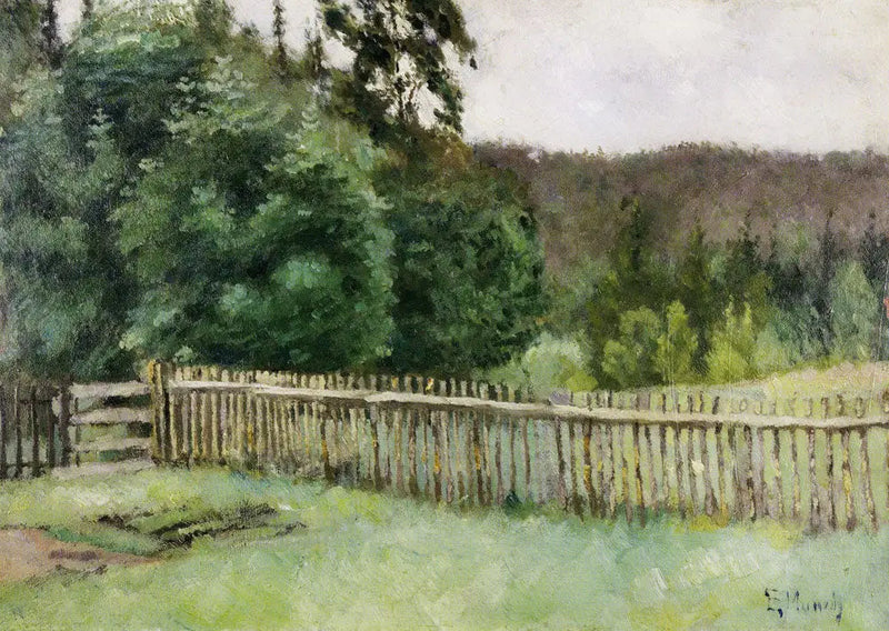 Cerca en el bosque - Edvard Munch