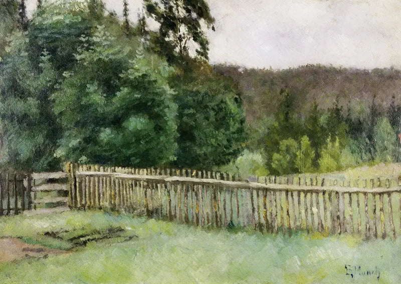 Cerca en el bosque - Edvard Munch