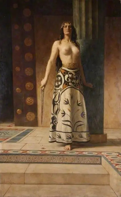 Reproduction du tableau « Clytemnestre - John Collier » par Alpha Reproduction en peinture à l’huile