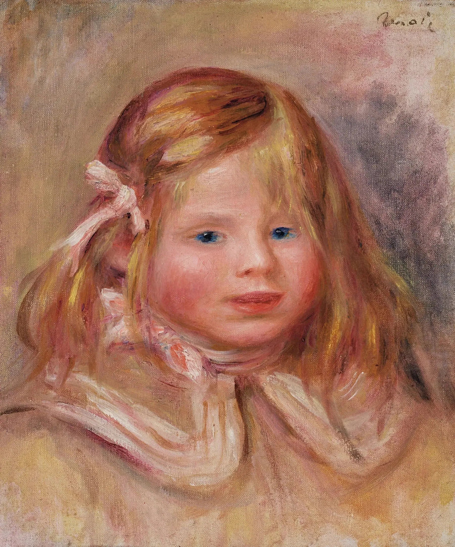 Coco con cinta rosa - Pierre-Auguste Renoir