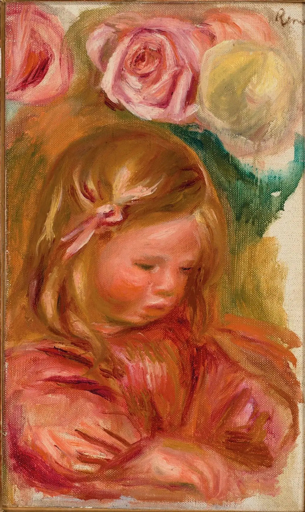 Coco dans les roses - Pierre-Auguste Renoir image 1 reproduction d’œuvre d’art à l’huile