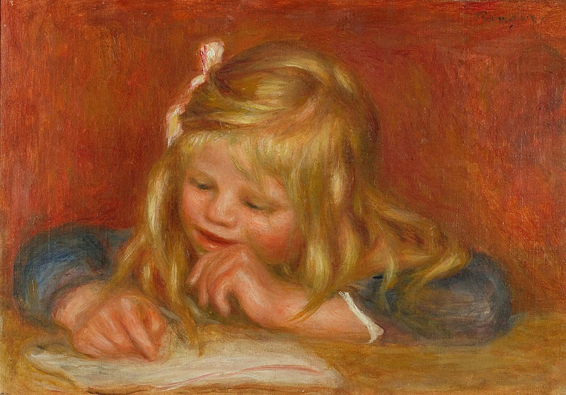 Coco leyendo - Pierre-Auguste Renoir