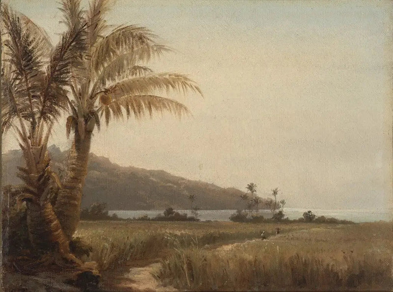 Cocoteros junto al mar - Camille Pissarro