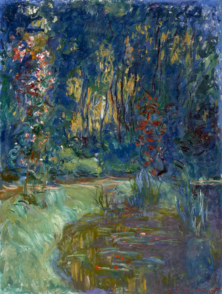 Rincón del estanque en Giverny - Claude Monet
