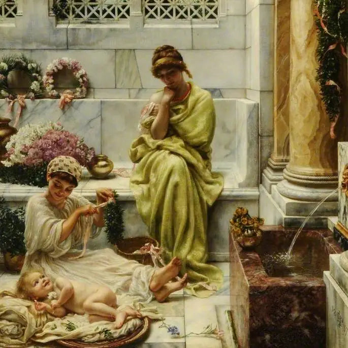 Rincón de la plaza del mercado - Edward Poynter