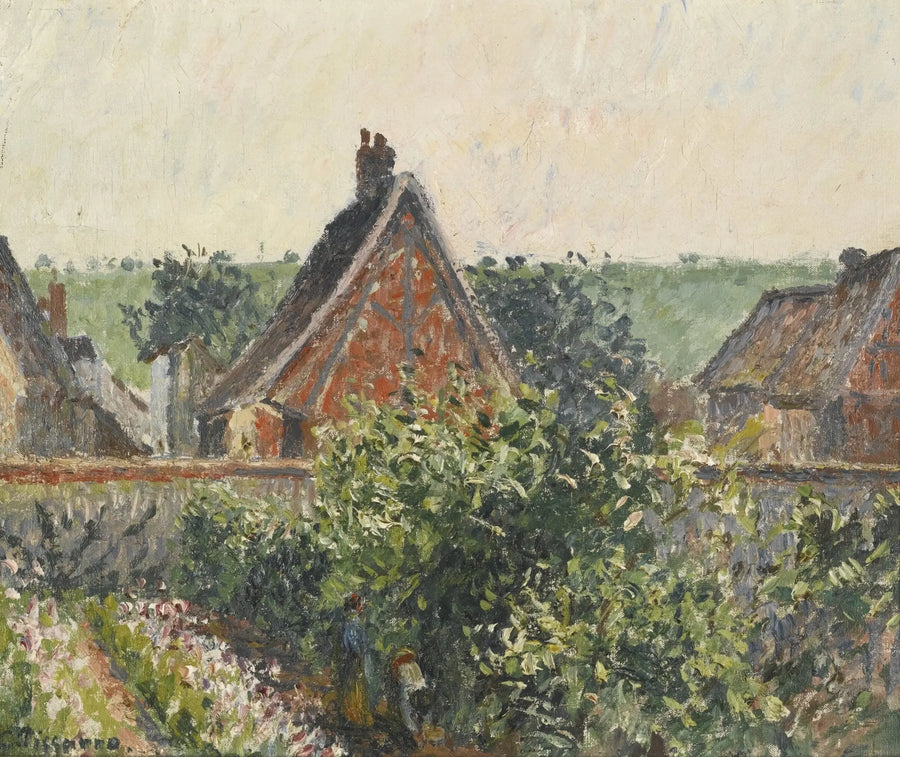 Rincón del jardín en Eragny. - Camille Pissarro