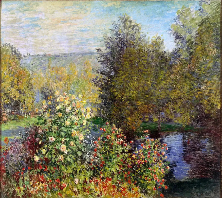 Rincón jardín en Montgeron W418 - Claude Monet