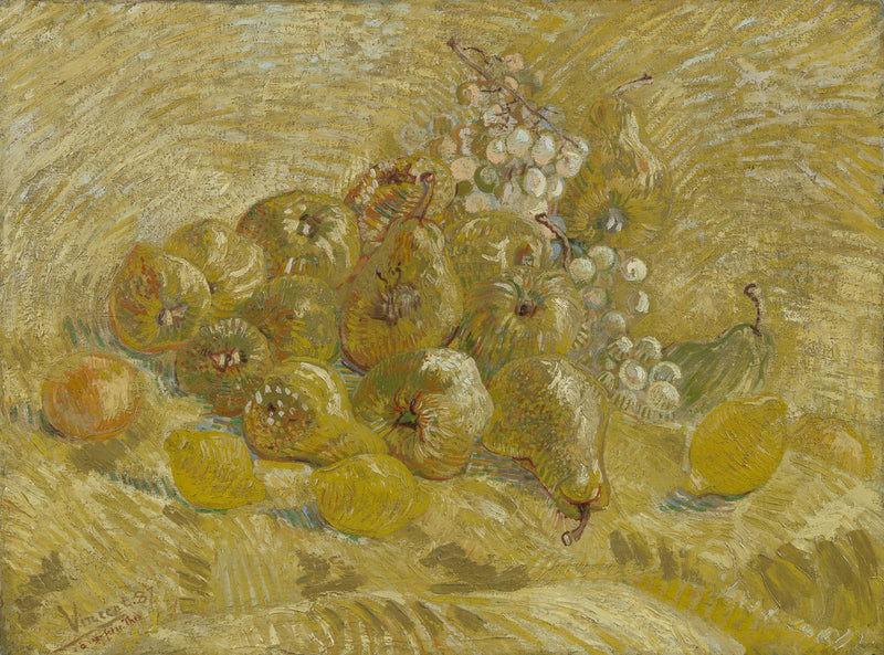 Membrillos, limones, peras y uvas - Vincent van Gogh
