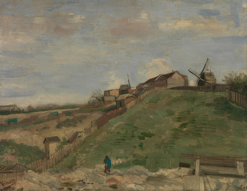 La colina de Montmartre con la cantera de piedra - Vincent van Gogh