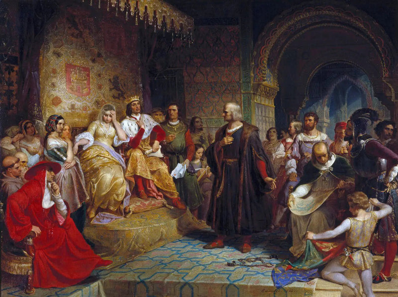 Colomb frente a la reina - Emanuel Leutze