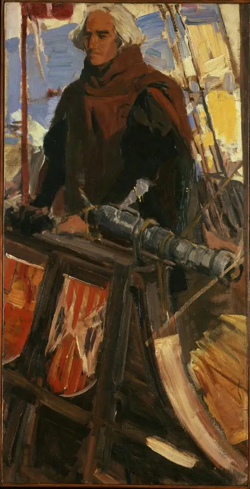 Colomb dejando Palos (En el Gunwhale, con Falconet) - Joaquín Sorolla