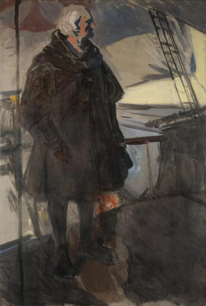 Colomb quittant Palos (profil à droite, face à la poupe) - Joaquín Sorolla image 1 reproduction de peinture à l’huile