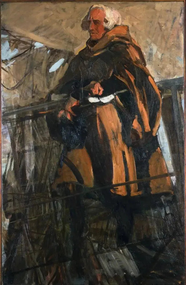 Colón saliendo de Palos (perfil a la izquierda) - Joaquín Sorolla