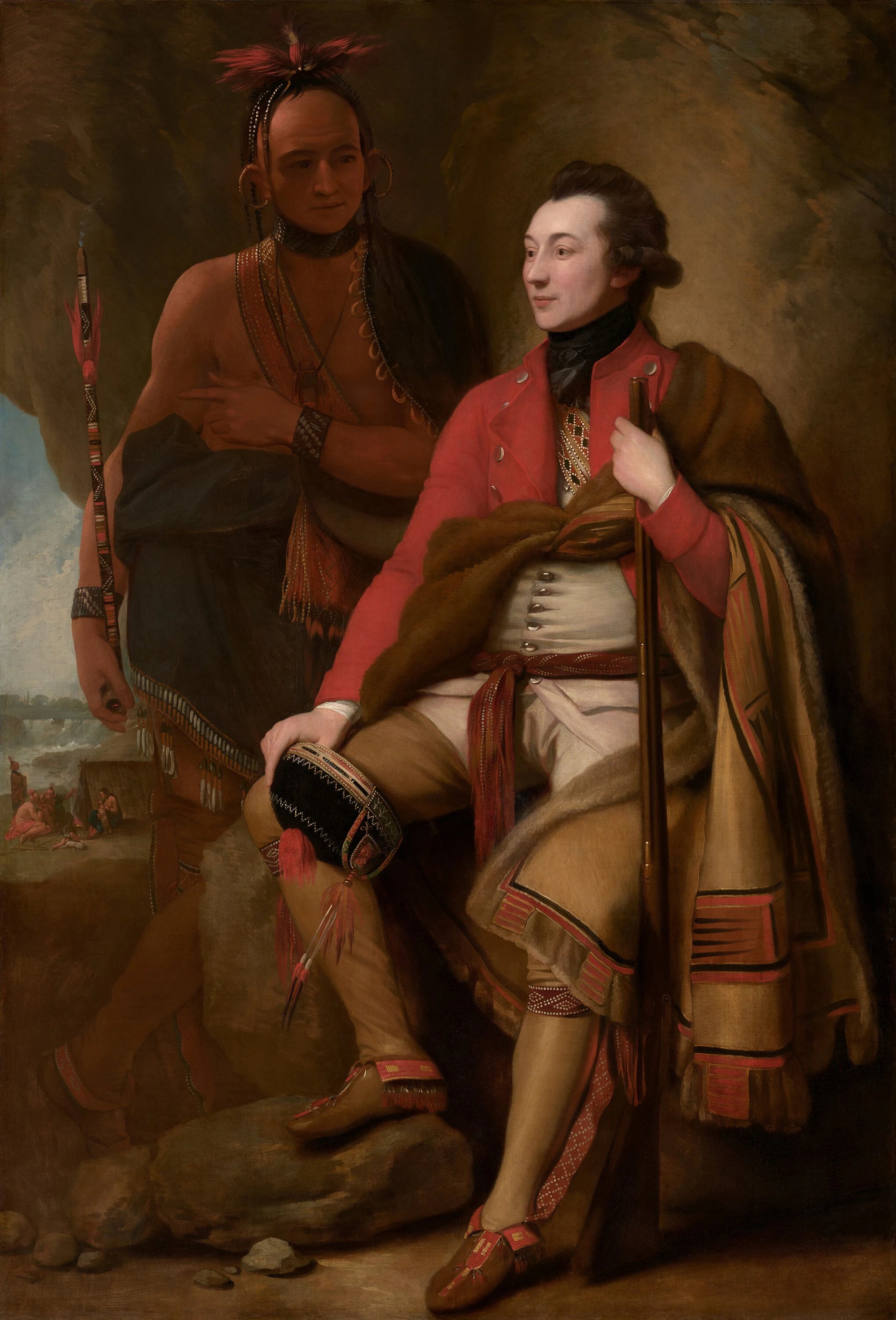 Colonel Guy Johnson and Karonghyontye - Benjamin West